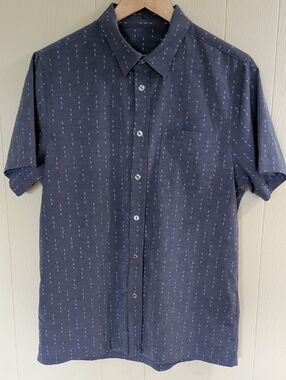 Vuori Bridge Blue Men's Shirt Size M